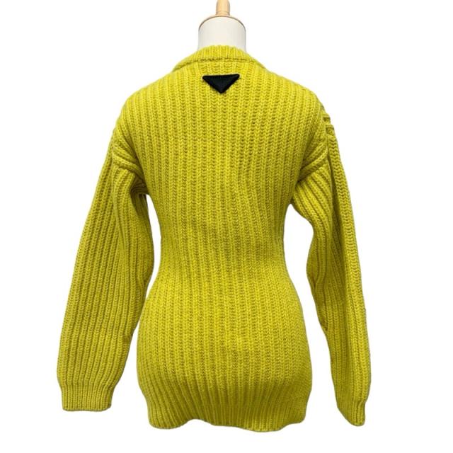プラダ PRADA トップス ウール イエロー プラダ ニット カップ付き