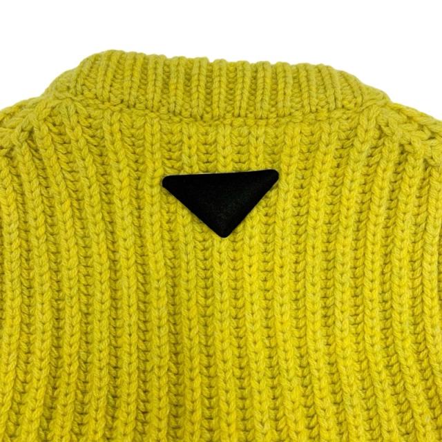 プラダ PRADA トップス ウール イエロー プラダ ニット カップ付き