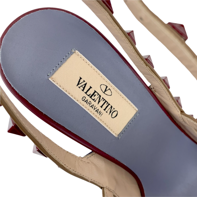 ヴァレンティノ VALENTINO パンプス 靴 シューズ レザー ブルー  