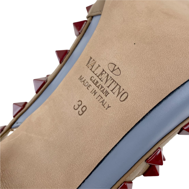 ヴァレンティノ VALENTINO パンプス 靴 シューズ レザー ブルー  