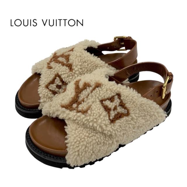 Louis Vuitton ルイ・ヴィトン　ミュール　　 ブラウン/ベージュ Louis Vuitton ルイ・ヴィトンミュール ブラウン/ベージュ