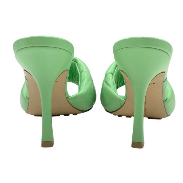 ボッテガヴェネタ リド レザー イントレチャート サンダル