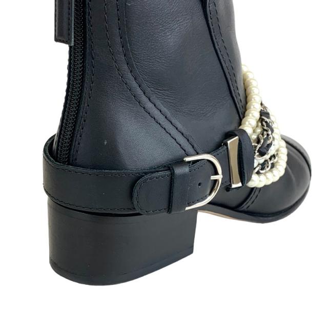 シャネル CHANEL ブーツ ショートブーツ 靴 シューズ レザー