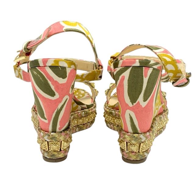 a*u様 Christian Louboutin ピラリヤド ウェッジサンダル クリスチャンルブタン Christian Louboutin ピラリヤド サンダル