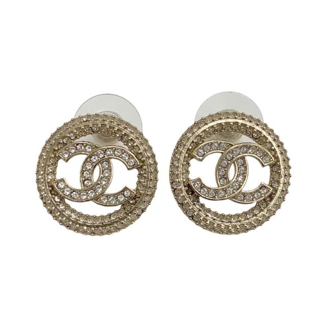 シャネル CHANEL ピアス イヤリング ゴールド ココマーク ライン  
