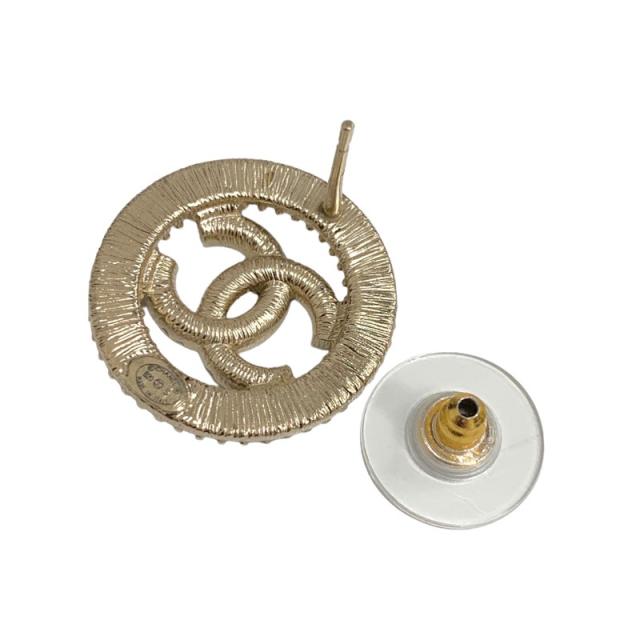 シャネル CHANEL ピアス イヤリング ゴールド ココマーク ライン  