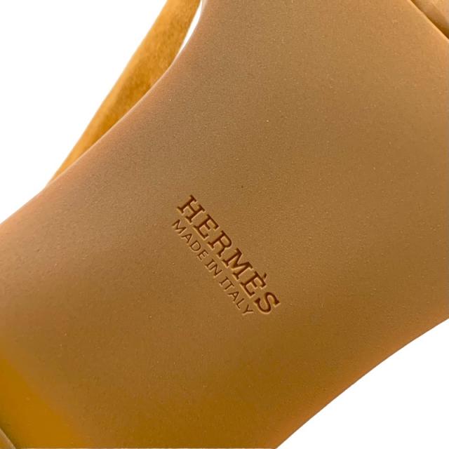 エルメス HERMES ブーツ ショートブーツ 靴 シューズ スエード ファブリック キャメル ブラウン ソックスブーツ_6