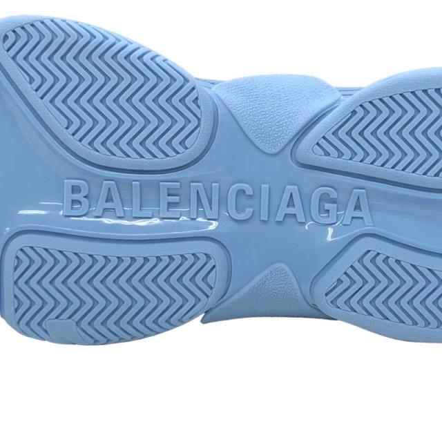 バレンシアガ BALENCIAGA トリプルS スニーカー 靴 シューズ レザー ライトブルー 未使用 ロゴ メンズ_7
