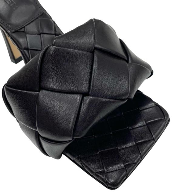 ボッテガヴェネタ BOTTEGAVENETA リド サンダル 靴 シューズ レザー ダークブラウン ミュール イントレチャート_8