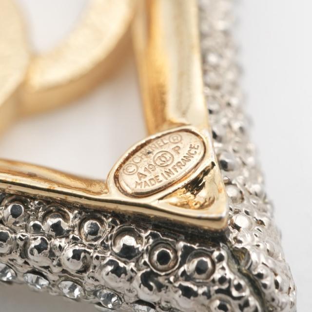 シャネル CHANEL ブローチ コサージュ ゴールド ココマーク ハート