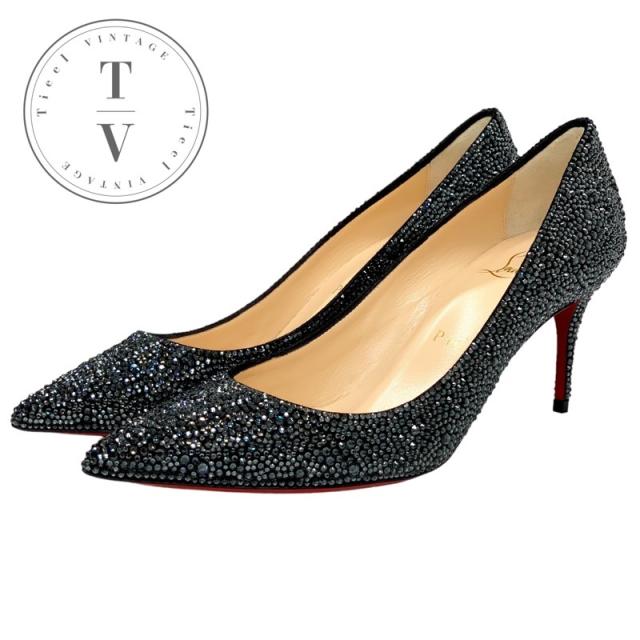 クリスチャンルブタン　スワロフスキー　ピンヒール　パンプス クリスチャンルブタン スワロフスキー ピンヒール パンプス