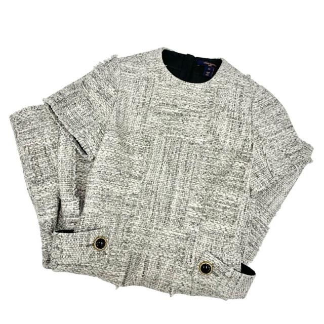 ルイヴィトン LOUIS VUITTON ワンピース コットン グレー