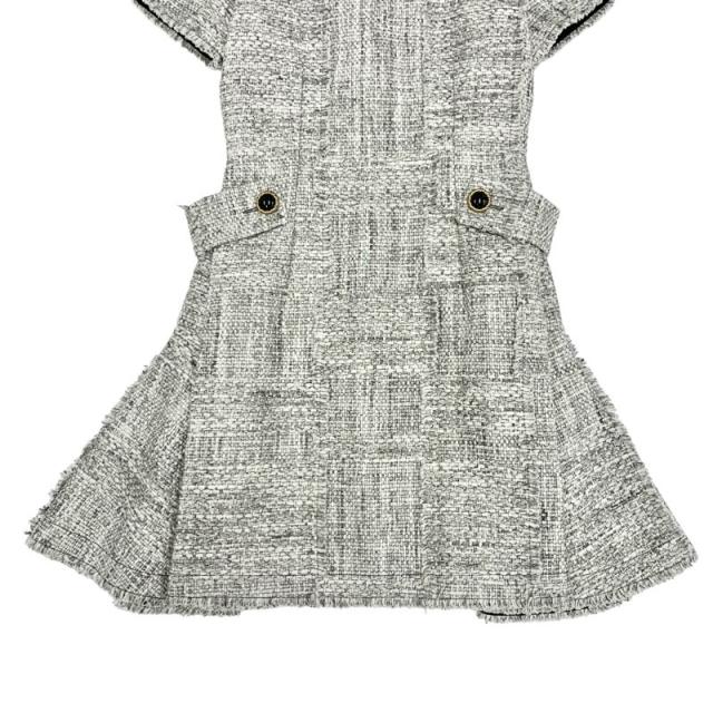 ヴィトン ワンピース コットン ツイード 半袖 22SS グレー 9867_tv.jpg