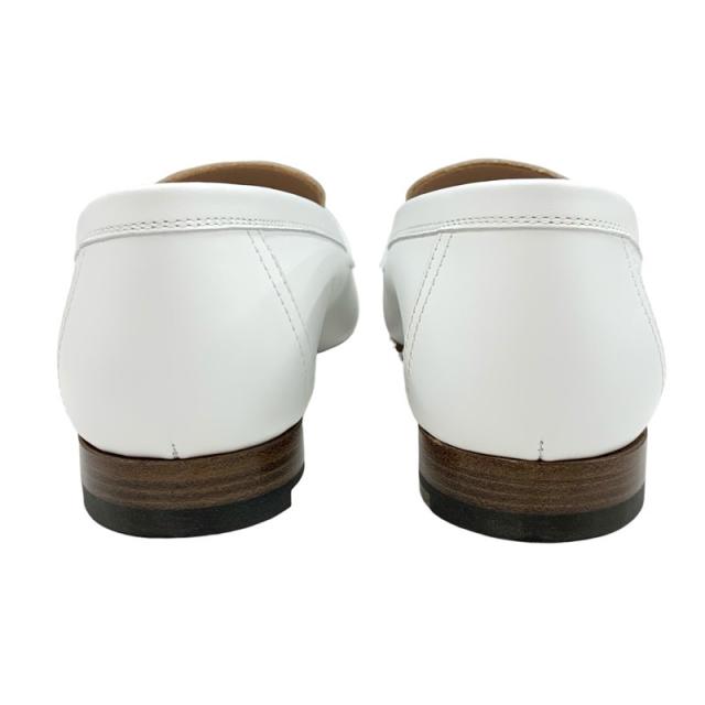 エルメス ローファー 白 エルメス ローファー 37 1/2 レディース美品