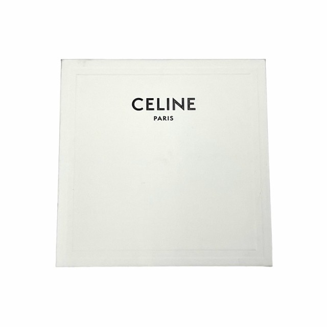 セリーヌ CELINE マフラー ウール イエローゴールド ロゴ