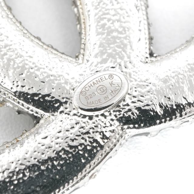 シャネル CHANEL ブローチ コサージュ シルバー ココマーク 星 スター 