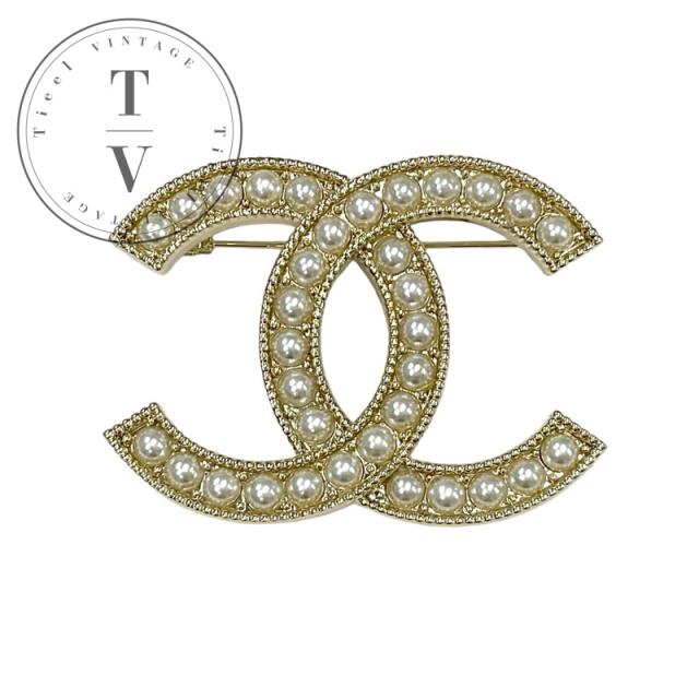 CHANEL ココマーク ビジュー ゴールド ブローチ コサージュ. 【公式通販】