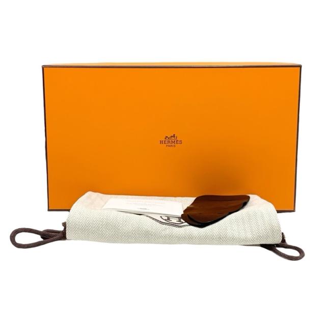 HERMES エルメス ケリーサンダル <ジジ> ベージュxオレンジ 素敵