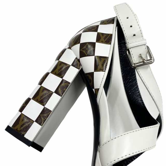 ルイヴィトン LOUIS VUITTON マッチメイクライン モノグラム サンダル 靴 シューズ レザー ホワイト ブラウン ダミエの通販は