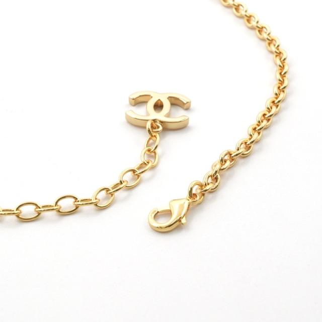 シャネル CHANEL ネックレス ペンダント チョーカー ゴールド ブラック 