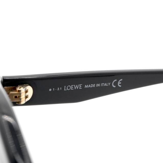 ロエベ LOEWE ブロウライン サングラス ブラック ゴールド ロゴ アイ