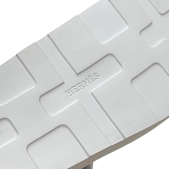 エルメス HERMES エニド サンダル 靴 シューズ レザー ホワイト 白 未使用 スポーツサンダル_7