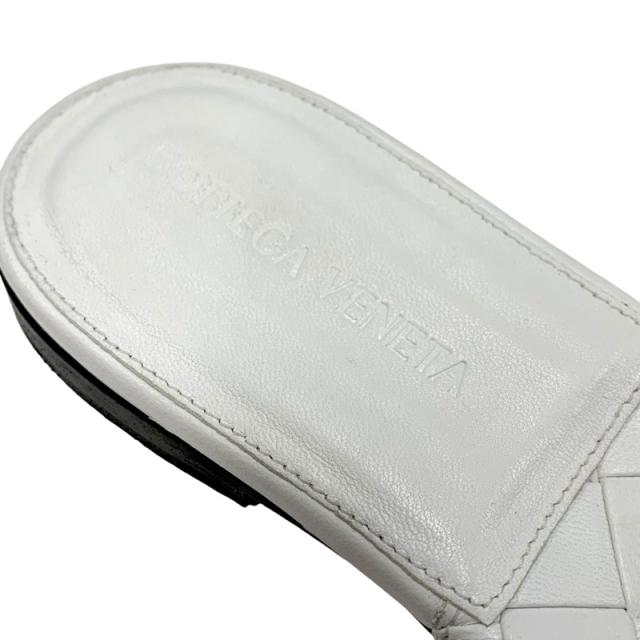 ボッテガヴェネタ BOTTEGAVENETA リド サンダル 靴 シューズ レザー ホワイト フラットサンダル ミュール イントレチャート_6