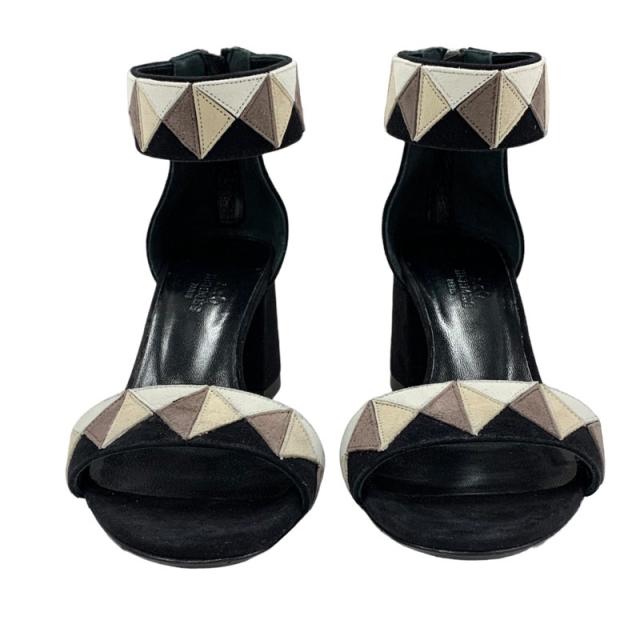 【BIGお買い物ラリー★30%OFFセール中】クロエ Chloe サンダルリボン ♯36ハーフ スリングバック ブラック ゴールド レディース 中古 クロエ Chloe サンダル リボン ♯36ハーフ スリングバック ブラック