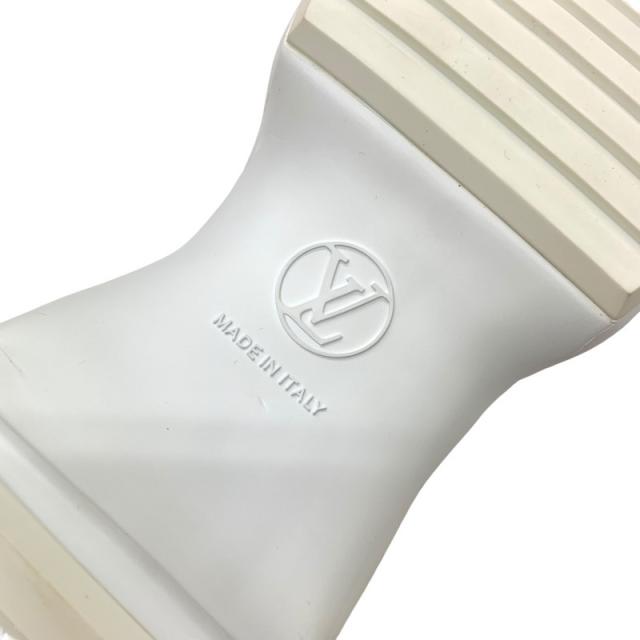 ルイヴィトン LOUIS VUITTON アークライトライン スニーカー 靴 シューズ ファブリック レザー ホワイト 未使用 LVロゴ_7