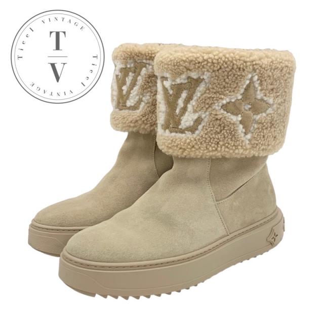 ルイヴィトン LOUIS VUITTON スノードロップライン モノグラム ブーツ