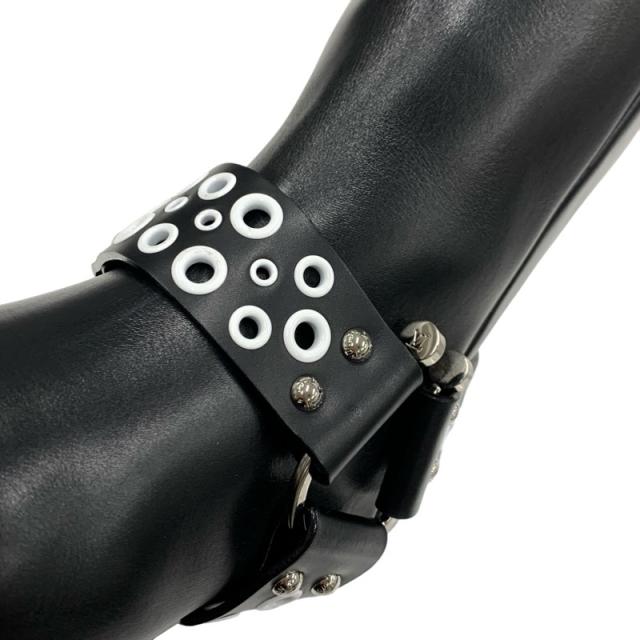 ルイヴィトン LOUIS VUITTON ラプソディライン モノグラム ブーツ ロングブーツ 靴 シューズ レザー ブラック ホワイト 黒 ホール ルイヴィトン LOUIS VUITTON ラプソディライン モノグラム ブーツ