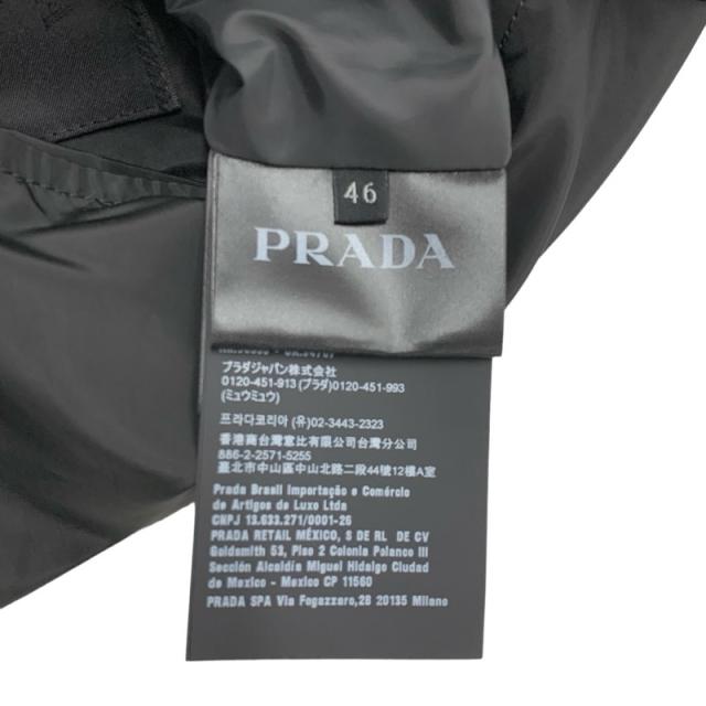 プラダ PRADA アウター リサイクルポリエステル ブラック 黒 トライアングルロゴプレート ブルゾン リバーシブル メンズ_6