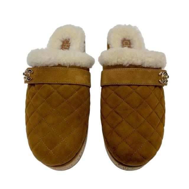 シャネル CHANEL サンダル 靴 シューズ スエード ムートン シャネル CHANEL サンダル 靴 シューズ スエード ムートン