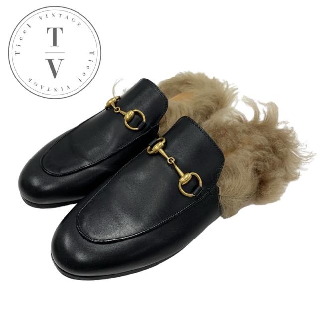 GUCCI グッチ プリンスタウン ホースビット レザー サンダル 5