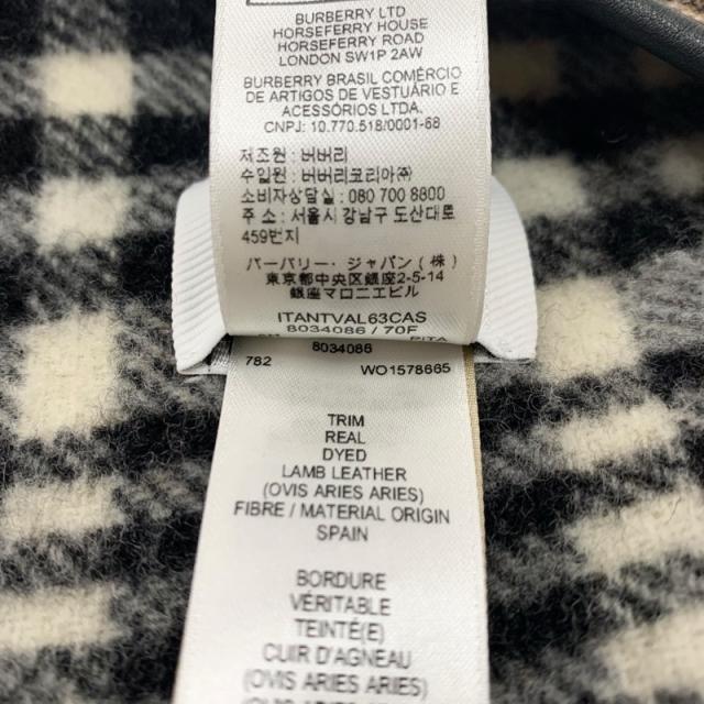 バーバリー BURBERRY アウター ウール ブラウン系 チェック ケープ ポンチョ_5