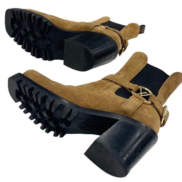 極美品 LOUIS VUITTON サイドゴアブーツ ローリエート スエード 中古・古着通販】LOUIS VUITTON (ルイ ヴィトン) LV バロックライン