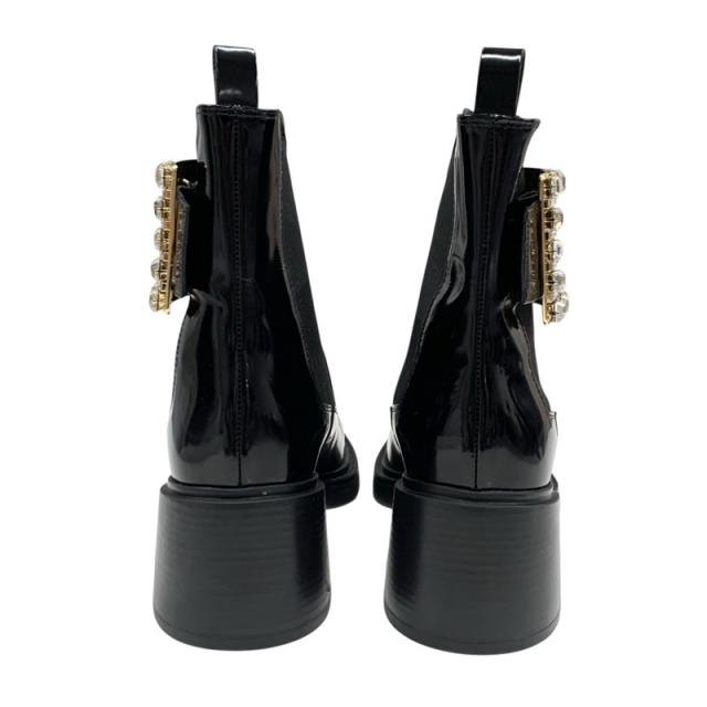 [Roger Vivier] ロジェ・ヴィヴィエ / ショートブーツ ロジェ・ヴィヴィエ】ヴィヴレザーアンクルブーツ チェルシー