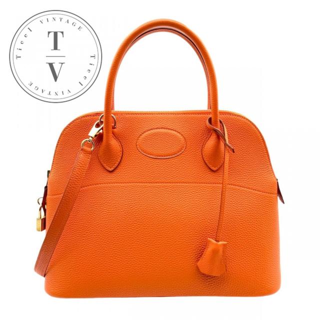 エルメス HERMES ボリード31 ボリード 31 バッグ トートバッグ ショルダーバッグ トゴ オレンジ ゴールド金具の通販は 237,600円