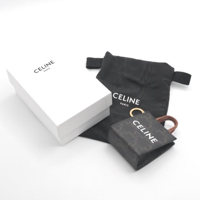 セリーヌ CELINE チャーム ブラウン ホワイト ゴールド トリオンフ