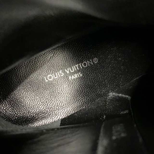 Louis Vuitton 黒 レザー ハーフブーツ