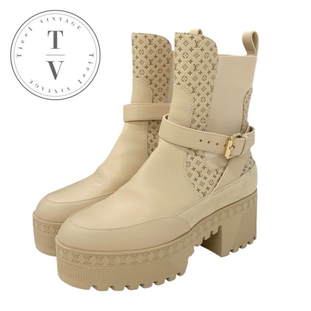 ルイヴィトン ローリエートライン モノグラム アンクルブーツ 24.0cm ルイヴィトン ローリエートライン モノグラム アンクルブーツ 24.0cm