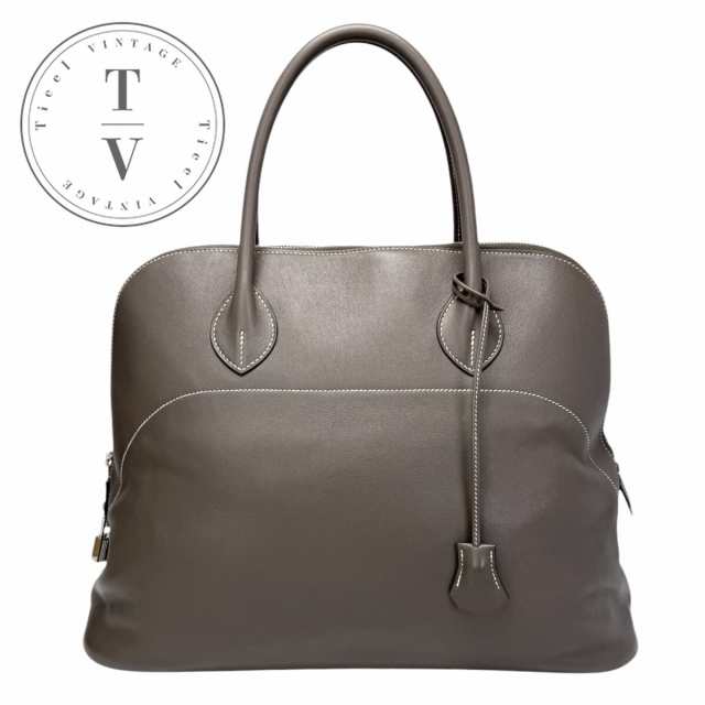 エルメス HERMES ボリードリラックス40 ボリード40 バッグ トートバッグ ヴォーシッキム エタン グレー シルバー金具の通販は 348,975円