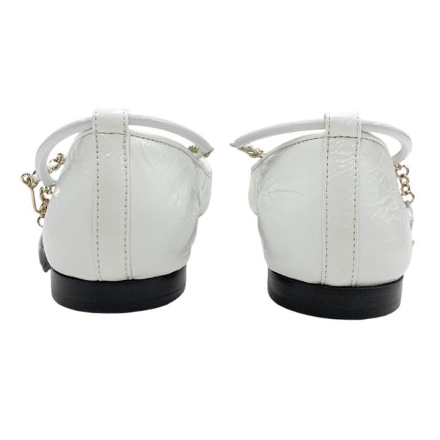 シャネル CHANEL フラットシューズ 靴 シューズ パテント レザー