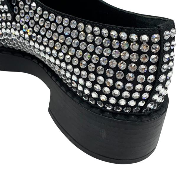 プラダ PRADA ローファー 革靴 靴 シューズ サテン ブラック