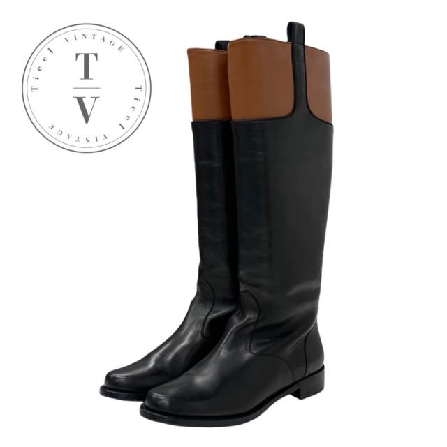 BALLY バリー　ロングブーツ BALLY◇バリー/ロングブーツ/35.5/BLK/ブラック/サイドジップ
