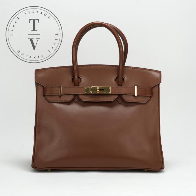 エルメス HERMES バーキン30 バーキン 30 バッグ トートバッグ ボックスカーフ ブラウン 茶 ゴールド金具の通販は