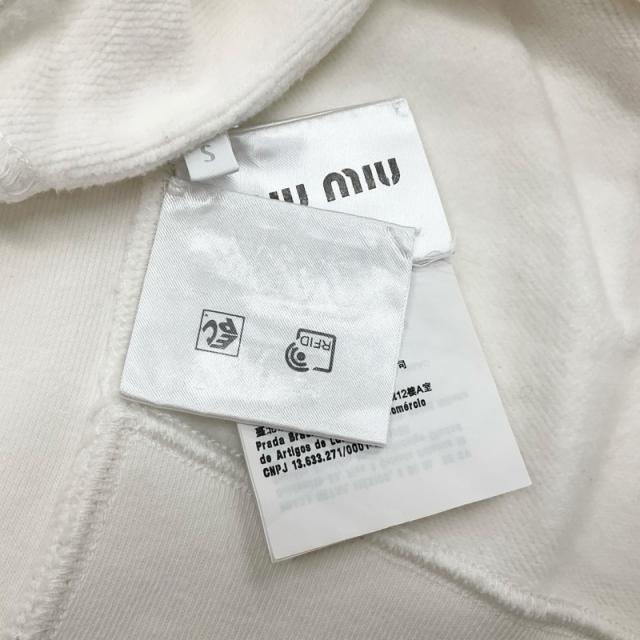 ミュウミュウ MIUMIU トップス コットン ホワイト 白 クロップド