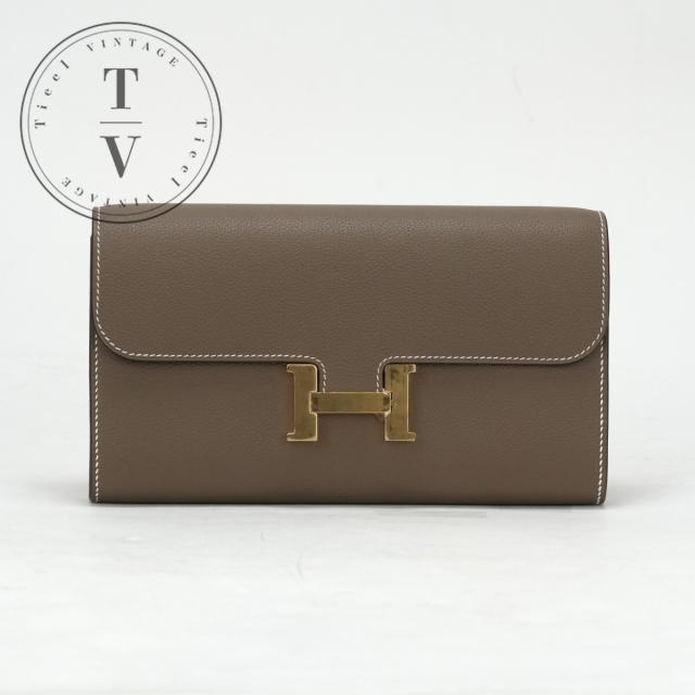 VINTAGE●HERMES●エルメス パサン ロングウォレット HERMES エルメス パッサンロング 長財布 エバーカラー ルージュ