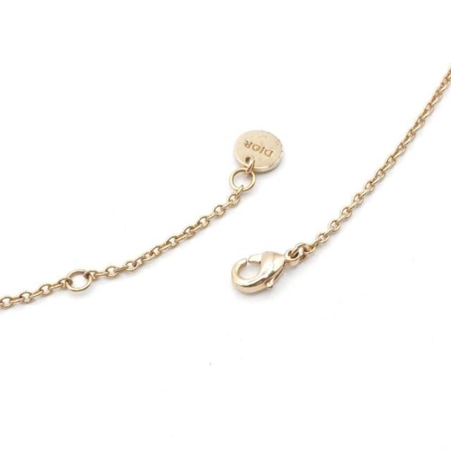 クリスチャンディオール CHRISTIAN DIOR CLAIR D LUNE ネックレス ペンダント チョーカー ゴールド ロゴ ラインストーン_4