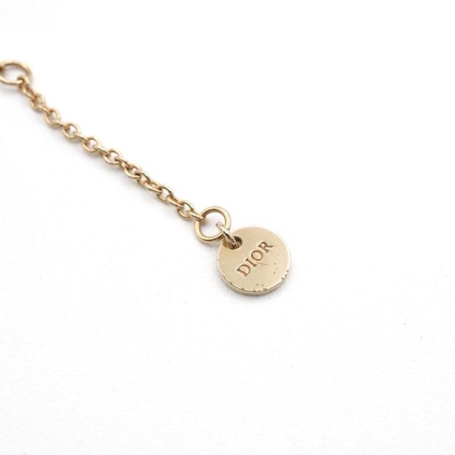 クリスチャンディオール CHRISTIAN DIOR CLAIR D LUNE ネックレス ペンダント チョーカー ゴールド ロゴ ラインストーン_5